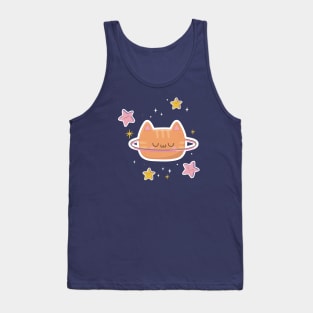 The Faraway But Ridiculously Cute Planet Of Caturn Tank Top